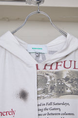 RECONSTRUCTED T-SHIRT HOODED DRESS