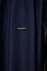 OVERSIZED DENIM SH/DETACHABLE BANDANA