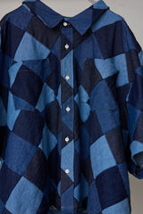 RHOMBUS DENIM HS SHIRT