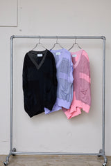 MIXED-KNIT VEST_REFLECTIVE RIB