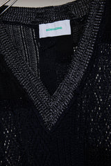 MIXED-KNIT VEST_REFLECTIVE RIB