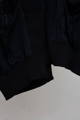 MIXED-KNIT VEST_REFLECTIVE RIB