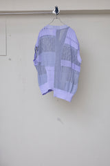 MIXED-KNIT VEST_REFLECTIVE RIB