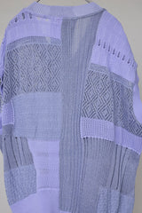 MIXED-KNIT VEST_REFLECTIVE RIB