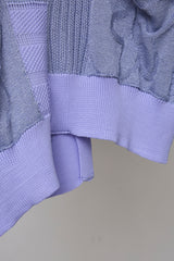 MIXED-KNIT VEST_REFLECTIVE RIB