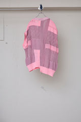 MIXED-KNIT VEST_REFLECTIVE RIB