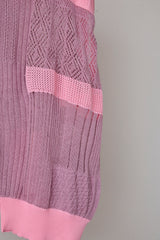 MIXED-KNIT VEST_REFLECTIVE RIB