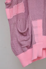 MIXED-KNIT VEST_REFLECTIVE RIB