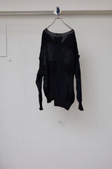 MIXED-KNIT CARDIGAN_REFLECTIVE RIB
