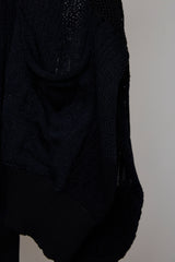 MIXED-KNIT CARDIGAN_REFLECTIVE RIB