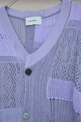 MIXED-KNIT CARDIGAN_REFLECTIVE RIB