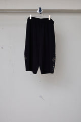 EMBELLISHED FLORAL JOGGER SHORTS