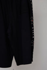 EMBELLISHED FLORAL JOGGER SHORTS