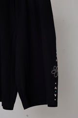 EMBELLISHED FLORAL JOGGER SHORTS
