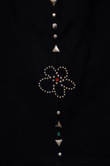 EMBELLISHED FLORAL JOGGER SHORTS