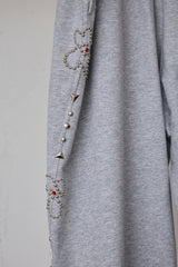 EMBELLISHED FLORAL JOGGER SHORTS