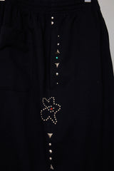 EMBELLISHED FLORAL JOGGERS