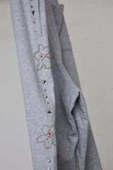 EMBELLISHED FLORAL JOGGERS