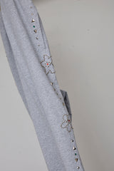 EMBELLISHED FLORAL JOGGERS