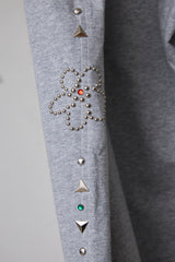 EMBELLISHED FLORAL JOGGERS