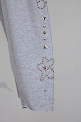 EMBELLISHED FLORAL JOGGERS