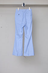 CUT JACQUARD GINGHAM FLARE SLACKS