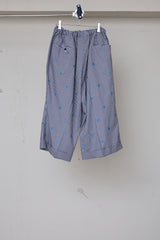 CUT JACQUARD GINGHAM MOST WIDE SLACKS