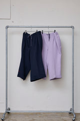 POLYESTER TRIPLE-WEAVE WIDE SLACKS