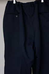 POLYESTER TRIPLE-WEAVE WIDE SLACKS