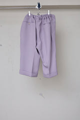 POLYESTER TRIPLE-WEAVE WIDE SLACKS
