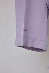 POLYESTER TRIPLE-WEAVE WIDE SLACKS