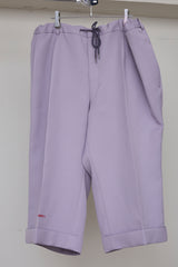 POLYESTER TRIPLE-WEAVE WIDE SLACKS