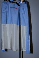 CUT JACQUARD GINGHAM LAYERED MINI