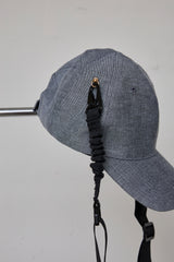 REFLECTIVE STRIPE DENIM CAP/STRAP