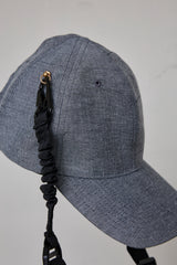 REFLECTIVE STRIPE DENIM CAP/STRAP