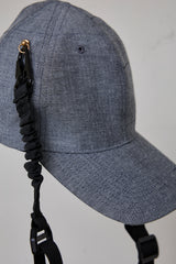 REFLECTIVE STRIPE DENIM CAP/STRAP