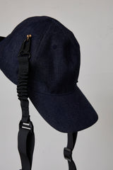 REFLECTIVE STRIPE DENIM CAP/STRAP