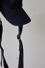 REFLECTIVE STRIPE DENIM CAP/STRAP