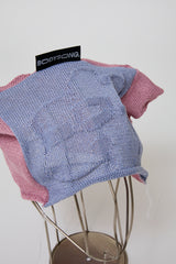 PATCHWORK FLORAL KNIT CAP