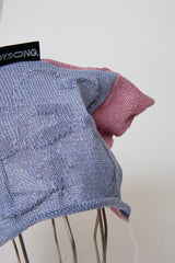 PATCHWORK FLORAL KNIT CAP