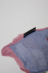 PATCHWORK FLORAL KNIT CAP