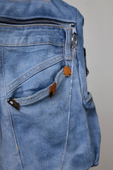 RECONSTRUCTED DENIM SHIBUYA BAG