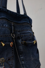 RECONSTRUCTED DENIM SHIBUYA BAG