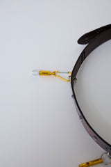 HAND-SPRAYED/STUDDED LEATHER BELT