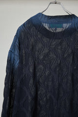 SPRAYED 3D CABLE LONG SLEEVE M