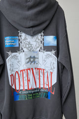 POTENTIAL INSIDE-OUT REVERSIBLE HOODIE