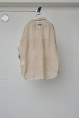 HIDDEN SIDE SHEER WRINKLE SHIRT
