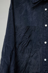 HIDDEN SIDE SHEER WRINKLE SHIRT