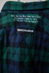 ULTRA-WIDE QUILTED FLANNEL SHIRT