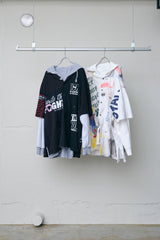 REVERSIBLE REMAKE TEE-HOODIE SHIRT-DOCKING